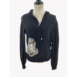 Vintage Lauren Jeans Company by Ralph Lauren zip-up hoodie With Crest Womens L